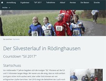 Tablet Screenshot of cvjm-roedinghausen-silvesterlauf.de